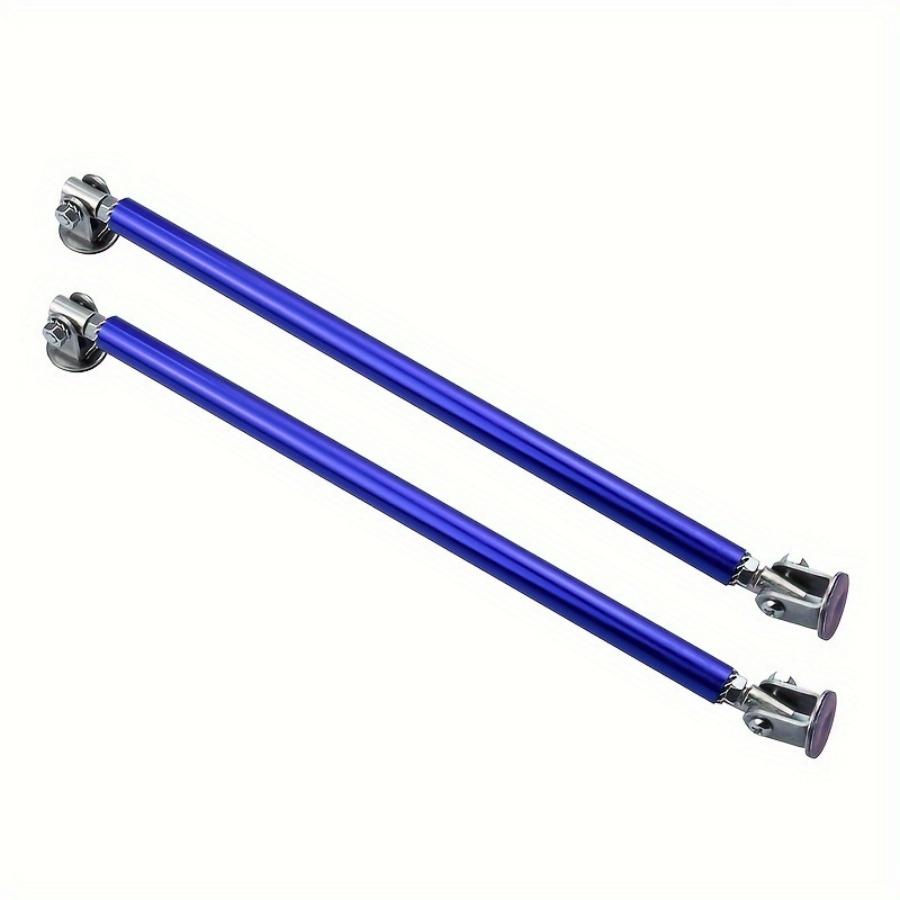 2 pcs of car front lip support rod, metal front shovel, rear bumper modification accessories, adjustable without drilling holes