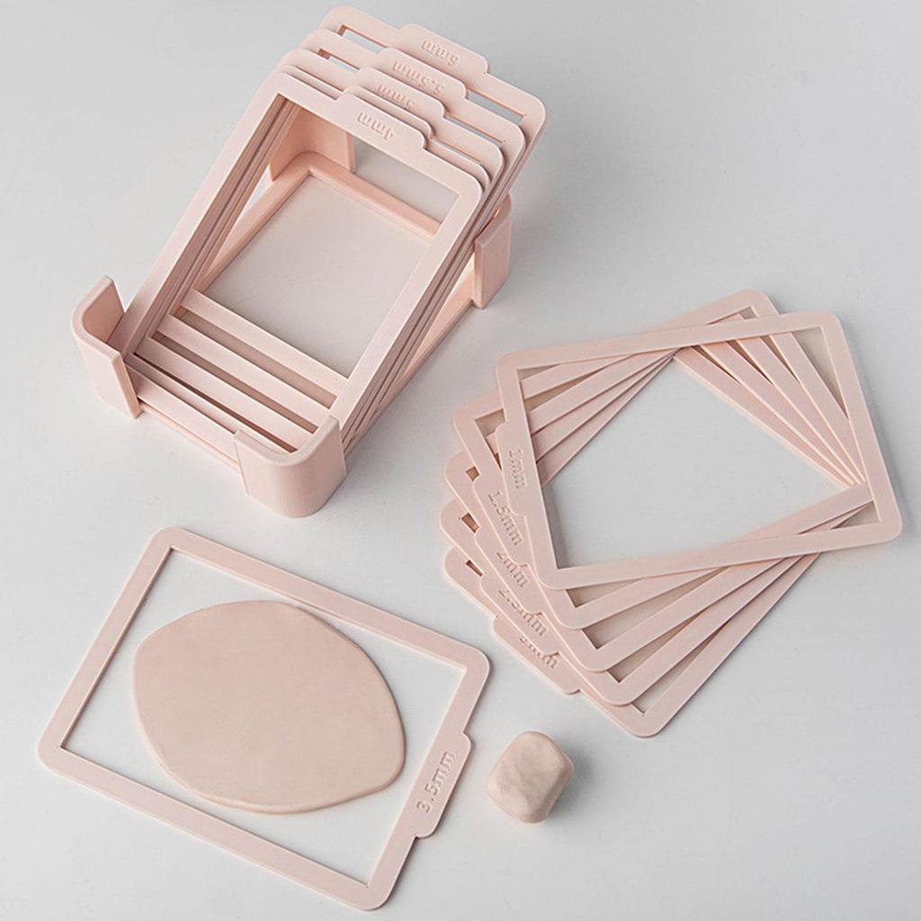 Clay Rolling Frame Set Gauge Tools Easy To Use for and DIY Handicrafts Premium Durability