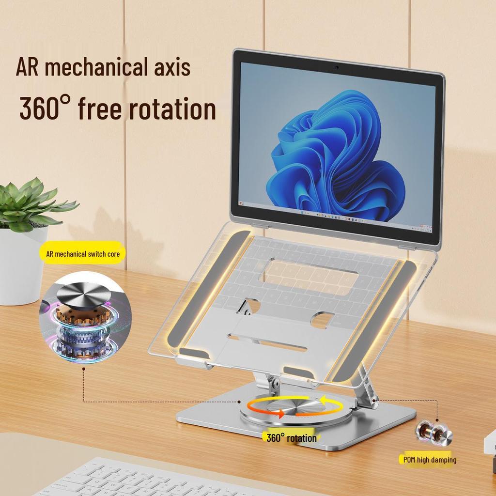 Aluminum Rotatable Laptop & Tablet Stand with Cooling & Height Adjustment