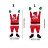 110/170cm Climbing Santa Plush Set Hanging For Window Balcony Roof Chimney 2025 Merry Christmas Gift Holiday Decor