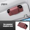 Leather Glasses Clip for Vehicle Car Clip, Sun Visor Storage, Multi-Function Sunglasses Holder Interior Decoration Accessories Visor, Universal