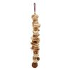 Parrot Chewing Toy Beak Grinding Safe Log Nut Pine Cone Corn Leaf Hanging Bird Cage Toys for Medium