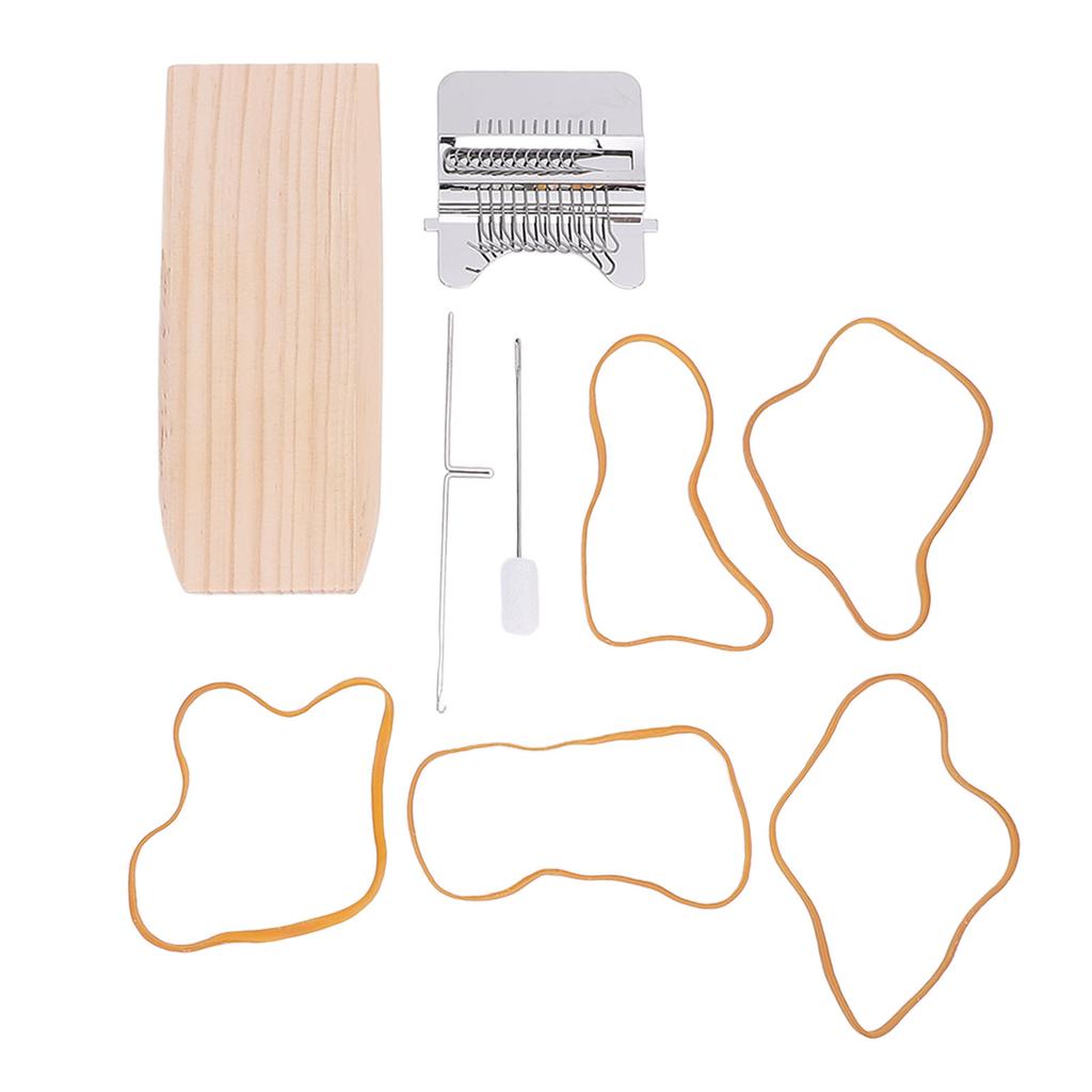 Hook Darning Machine Wooden Darning Machine Socks Clothes Weaving Machine for DIY Repairing Jeans