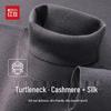 Hodo Men's Cashmere Silk Blend Turtleneck Sweater