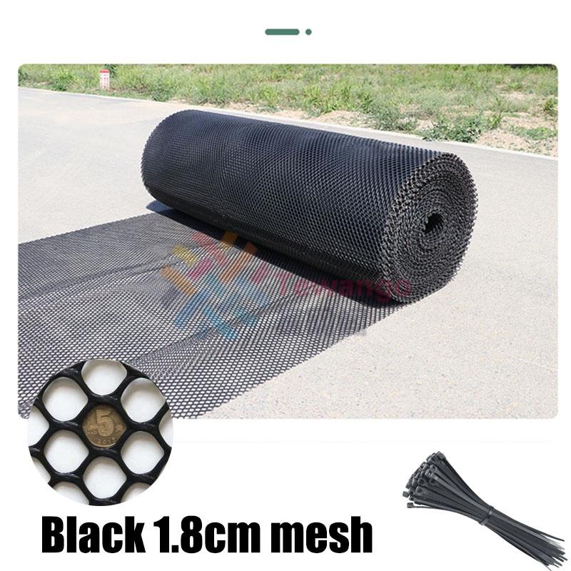 Tewango Anti-Falling Network For Cat Pet Balcony Safety Fence DIY Plastic Mesh Net Stairs Protection 0.8/1.2/1.8cm Grid