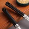 Japanese Kitchenware Set: Stainless Steel Spatula, Soup Ladle, Slotted Spoon, Charcoal Gray, Anti-scalding Cooking Utensils.
