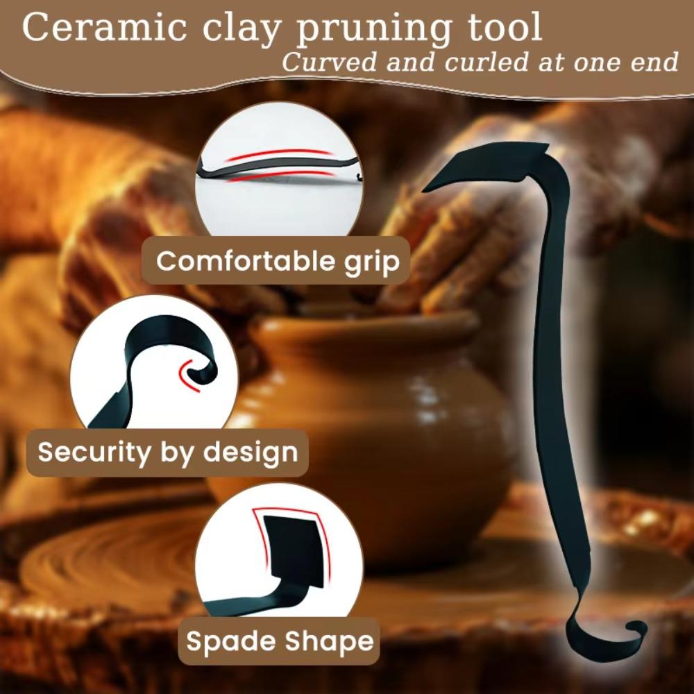 Ergonomic Grip Clay Modeling Tool Iron Sculpture Tool Pottery Trimming Tool  DIY Craft