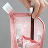 Portable Travel Toiletry Bag Standing Toiletry Bag EVA Mesh Large Capacity Cosmetic Waterproof Bag for Travel Toothbrush
