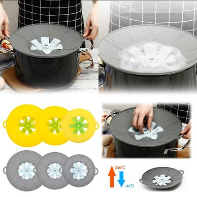 Spill Stopper Silicone Lid Cover Overflow Stopper Lid Cover For Pans Pots Boiling Kitchen Safeguards Multi-Function Environmental Utility Kitchen Tool