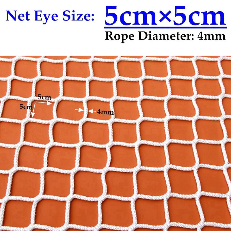 4mm Knotless Rope Net For Children s Playground Safety Fence No Knot Trampoline Stairs Anti Fall Mesh Netting 1mx1m белый