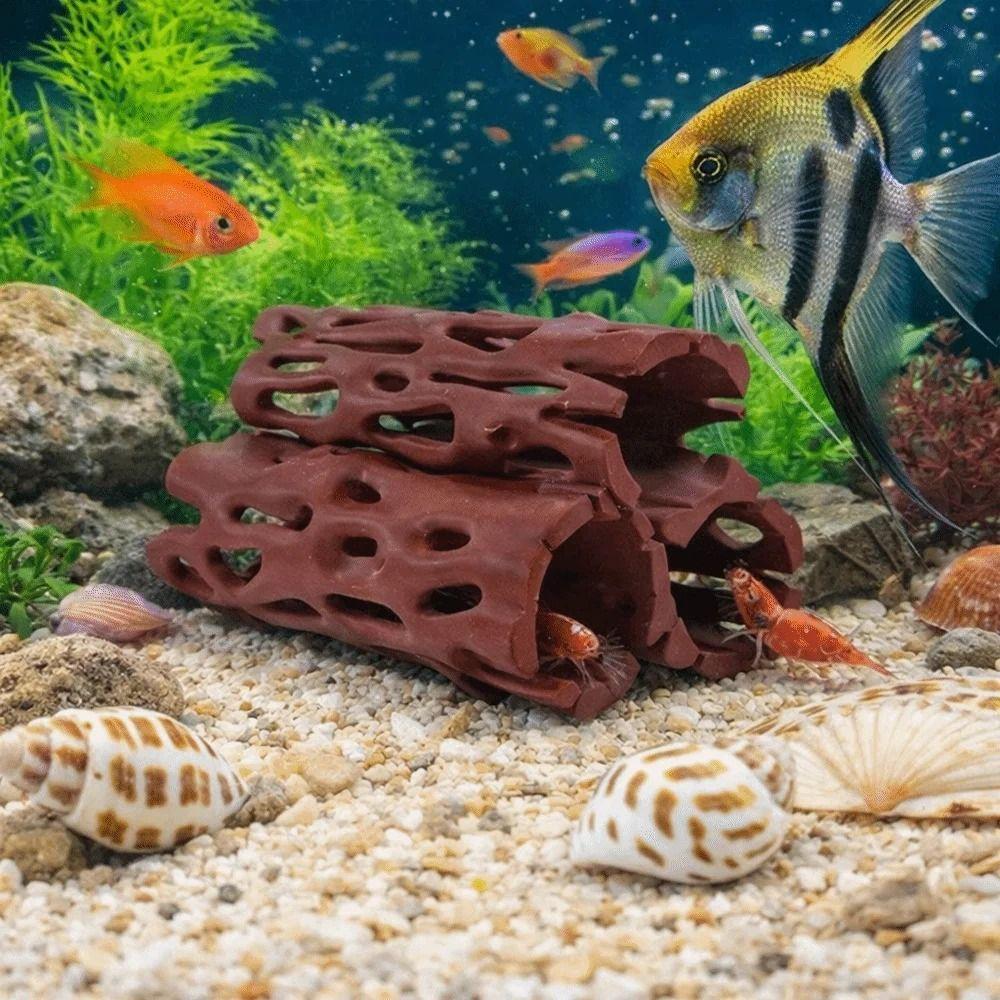 Plastic Fish Shrimp Shelter Fish Tank Decoration  for Fish Tank Aquarium Landscaping