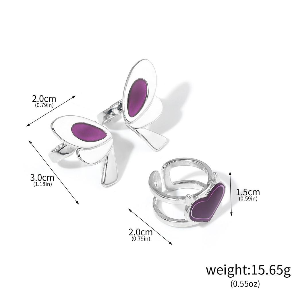 Anime Style Metal Contract Ring With Cartoon Character Design For Collectors