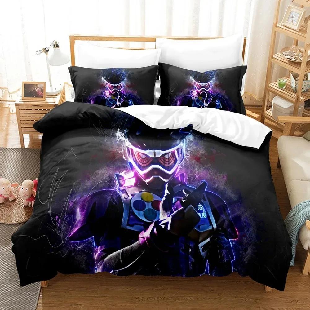 Kamen Rider Sängkläder Påslakan Örngott bekvämt Täcke Sängklädesset King Size Sängklädesset Hemtextil