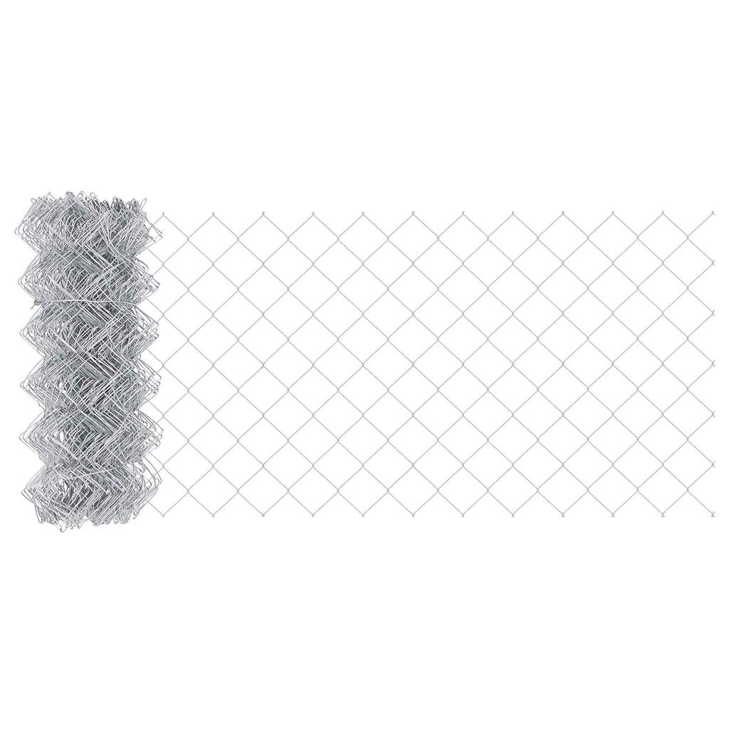 Chain Link Fence Silver