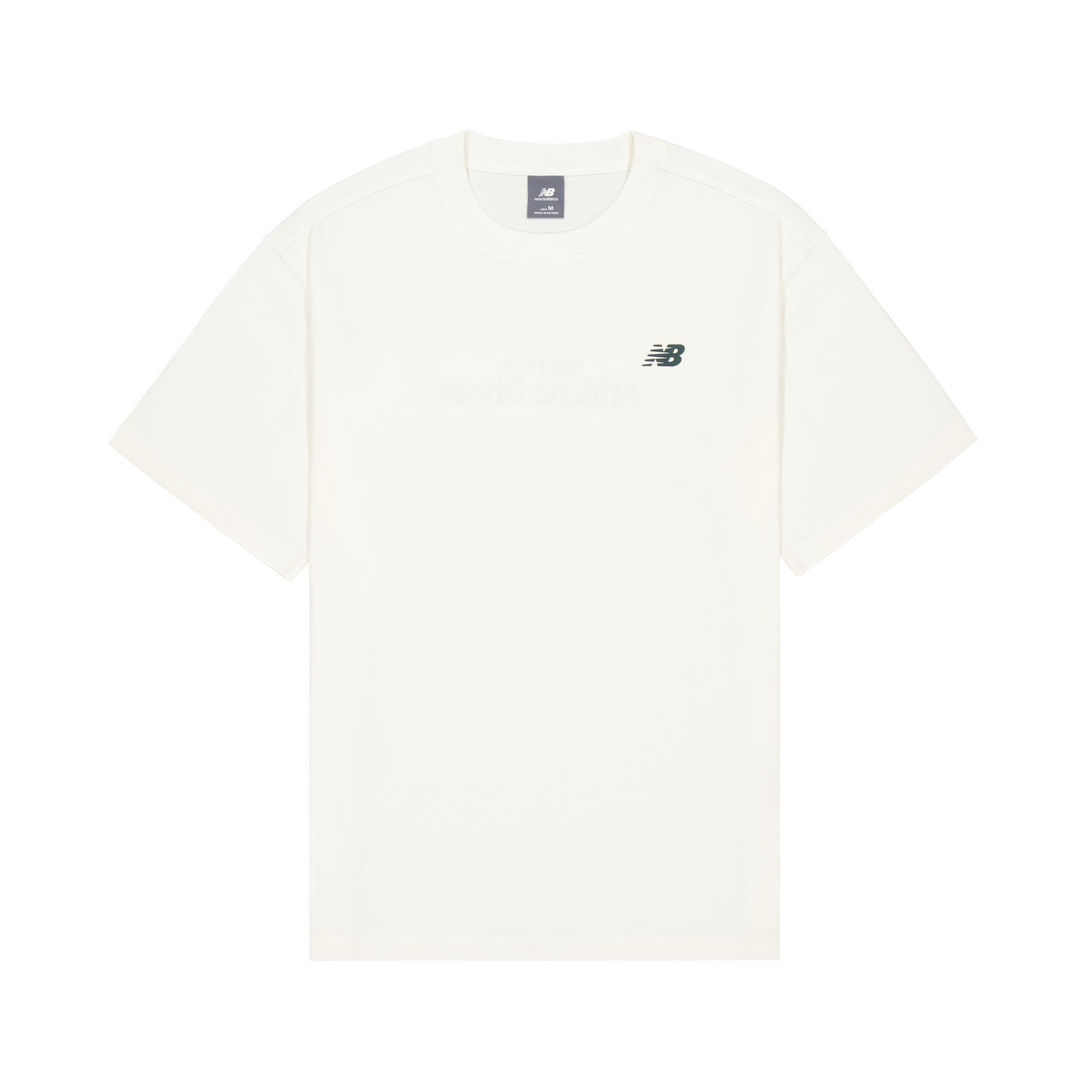 New Balance Casual Short Sleeved T Shirts Men s White MT61E14R-CIC L