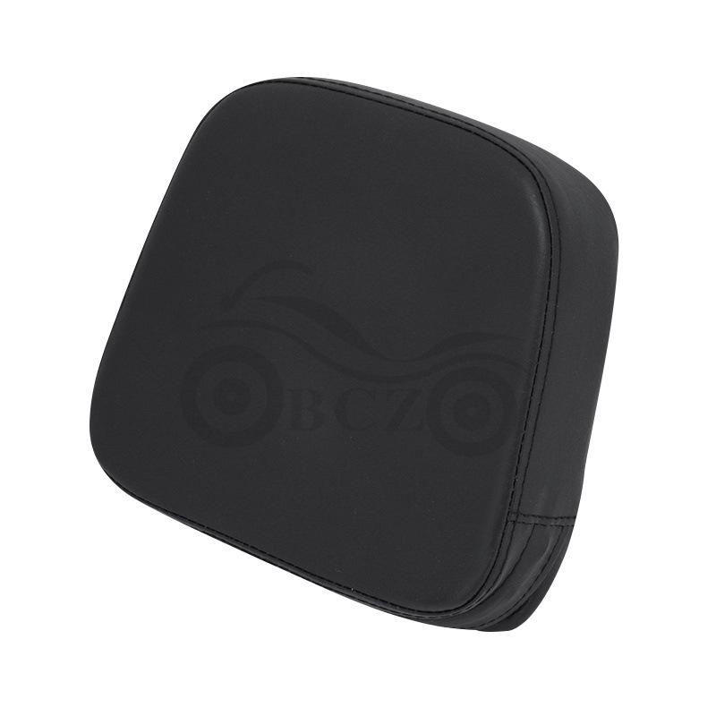 Black Universal Square Backrest for Harley Cruiser Motorcycle