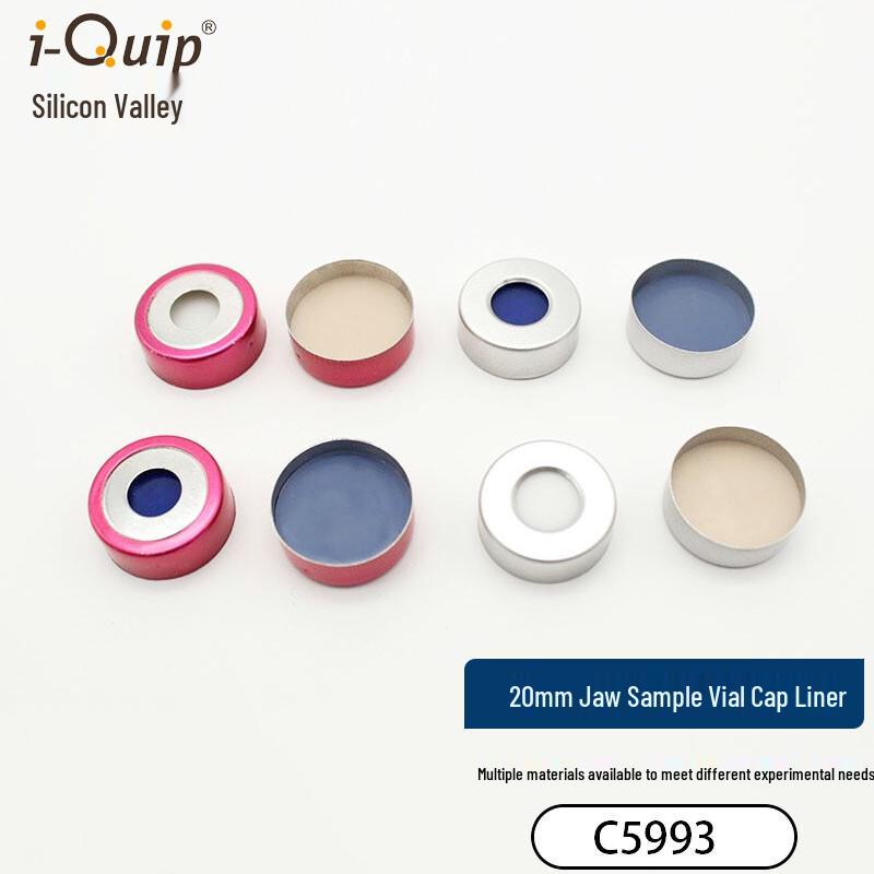 Xinguigu C5993 Crimper Vial Cap with PTFE/Silicone Septum 100 Pcs