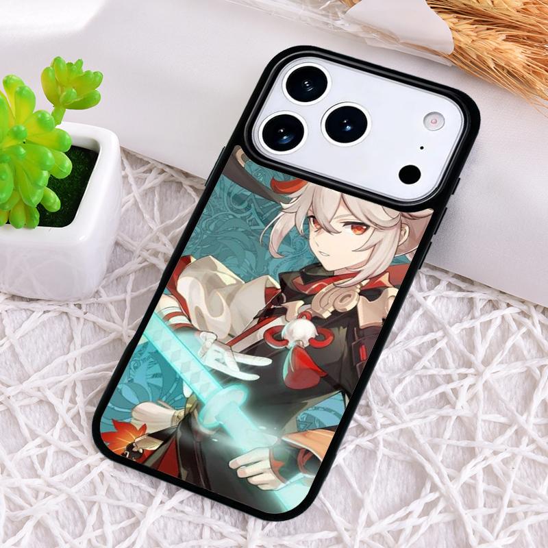 Genshin Impact Kaedehara Kazuha style Phone Case for iPhone 17 Air 16 15 11 12 14 13 Pro Max Shockproof Cover