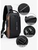 Herren Multifunktionale Brusttasche mit USB-Ladeanschluss - Trendiger Einzelschulter-Reise- und Outdoor-Rucksack