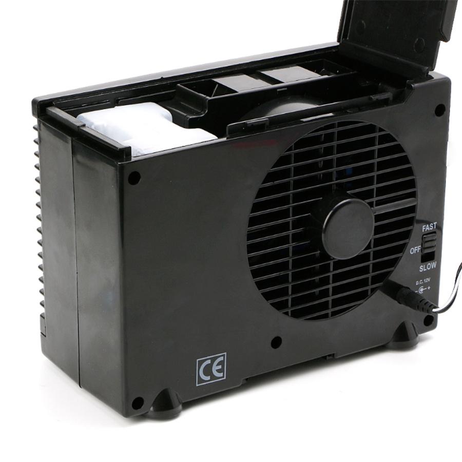 60W 24V Car Truck Summer Cooler Cooling Fan Water Air Conditioner 2 Speed Black