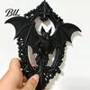 Unique Bat Shape Decoration 3D Printed Gothic Wall Hanging Decor, Vintage Frame Art, Decor Dark Sculpture for Halloween Home Living Room Bedroom
