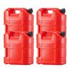 Fuel Container, 19 L, Gas Tank with Spout & Clear Scale, 15 L/min Max Flow Rate, Secure & Leak-proof, Portable Flat Fluid Container for Most Cars