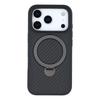 For iPhone 17 Pro Max Case Compatible with MagSafe Kickstand TPU+PC Phone Cover Carbon Fiber Texture