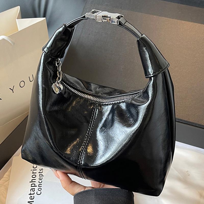 Retro Texture Wine Red Handbags 2024 New Women'S Coin Purses Versatile One Shoulder Crossbody Bags Commuting Travel Tote Bag
