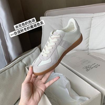 [Spot] A Pair of Grape Mother Studiolee for Everyone, Retro Leather Casual Moral Training Shoes Women's Sports Board Shoes