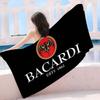 B-Bacardi Rum Vampirfledermaus Mikrofaser Decke Schnelltrocknend Strandtücher Übergröße Druck Super Saugfähig Pooltuch Decke