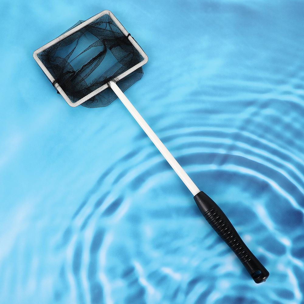 Stainless Steel Retractable Fish Tank Net for Small Ornamental Fish - Square & Round 3D Design