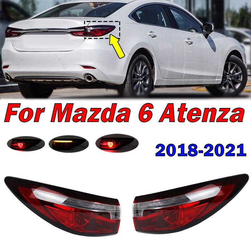 For Mazda 6 Atenza 2018 2019 2020 Car Rear Bumper Tail Light Assembly Brake Stop Reverse Lamp Taillight Assembly Car Accessories