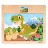 Dřevěná logická hračka Děti kreslené dopravní výukové puzzle hračky