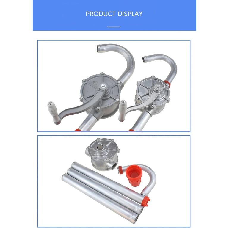 Manual Fuel Diesel Pump Hand-operated Petroleum Pump for 200L Oil Drum Car Truck Heavy Light Oil Extraction Transfer Tool