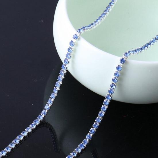 2.1 Yards DIY Bling Crystal Rhinestone Chain Trim Sewing Crafts Decoration Trim