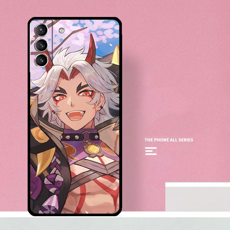 Genshin Impact Arataki Itto Phone Case For Samsung Galaxy S26 S25 S24 S20 S21 S22 S23 Ultra S10 Plus S25 FE Cover Coque