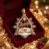 Acrylic Festive Home Decor 250th Anniversary USA White House Christmas Tree Ornament, 2D 1776-2026 Commemorative Creative DIY Decorations Keepsake,