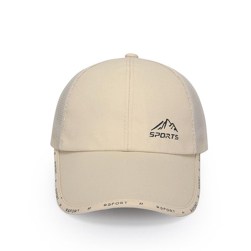 Net Cap Men's Spring Summer Baseball Cap Outdoor Fishing Cap Long Brim Breathable Mesh Cap