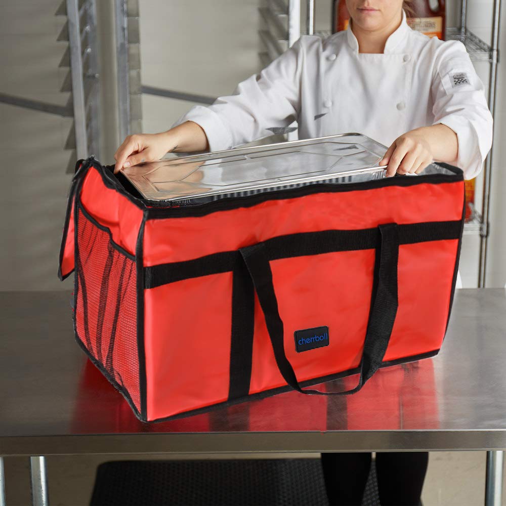 Cherrboll Isolert Matlevering Holdbar Matlevering Shopping Holder Maten Kald og Oppbevaring Vanntett Pose, Vannavstøtende Kommersiell Kvalitet Pose,
