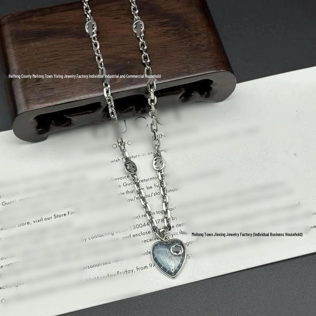 Vintage-Style Double G Skull & Key Necklace: Unisex Large Size, Fearless Love & Tiger Head Sweater Chain