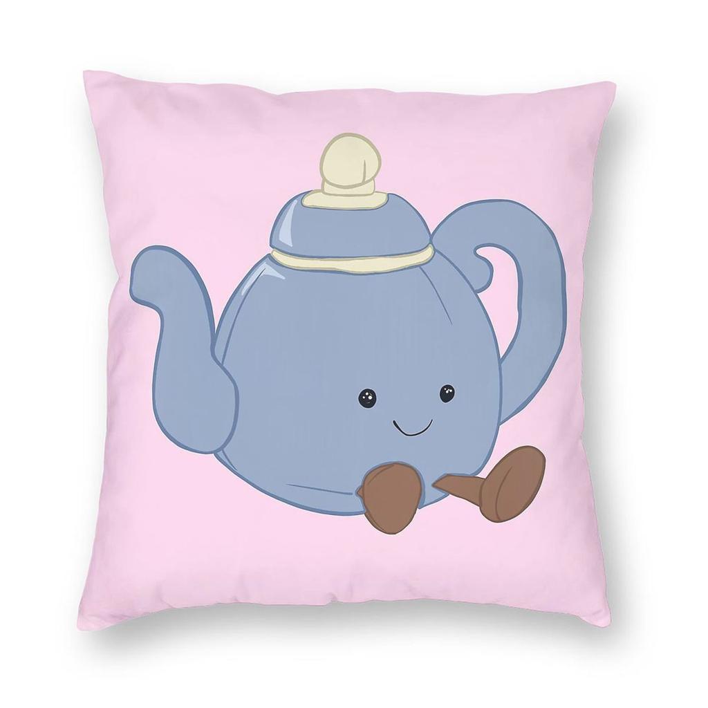 Amuseables Vicky Teapot Square Pillowcase Polyester Linen Velvet Printed Zip Decorative Throw Pillow Case Room Wholesale