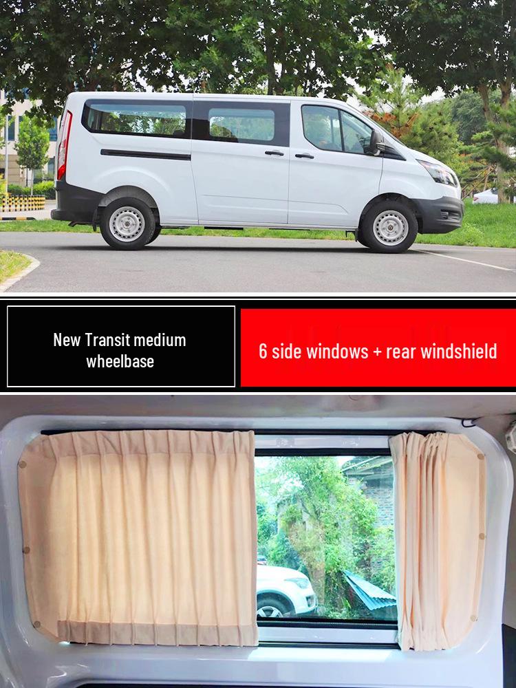 Ford Transit Tourneo Maxus V90 V80 Suede Sunshade Curtains