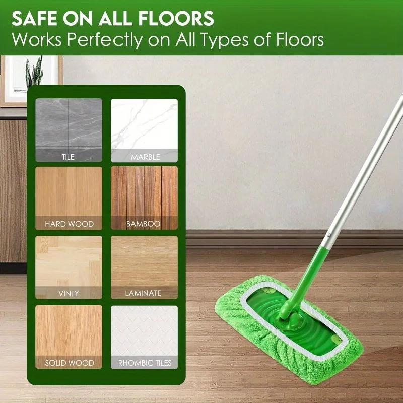 5/10pcs Reusable Microfiber Mop Pads for Sweeper Mop - Dry Sweeping Cloths & Wet Mopping Cloths for Household Cleaning
