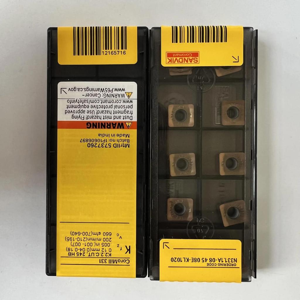 Original Sandvik / N331.1A-084508E-KL 1020 / CNC lathe carbide blade 10 PCS