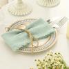 Solid Color Cotton Napkins with Fringed Edges Wedding Dinner Tablecloth for Banquet Party Graduation Event Elegant Dining Decor