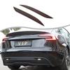 Smoked Black Rear Fog Tail Light Lamp Decor Cover Trim for Tesla Model 3 +