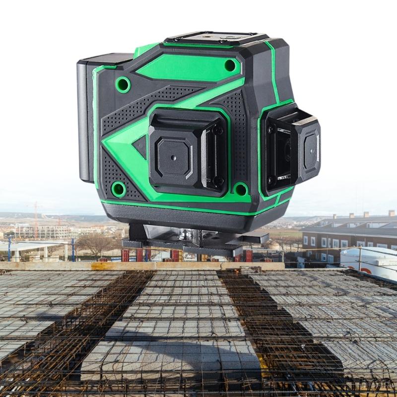 12 Line Leveling Level with ±1mm/ Accuracy and Waterproof Design for Construction Use