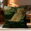 Popular A-AAugust Burns Red Cushion Cover Soft Washable Pillow Case Multi-Scene for Couch Bed Travel Office Use