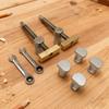 Bench Dog Clamp Table Quick Release Clamping Fixture, Adjustable 19/20mm Dog Hole Stop Fast Fixed Tool for Woodworking Workbench