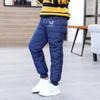 Warm Thick Down Pants Boys Girls Winter Children Elastic High Waisted Trousers Kids Waterproof Ski Pant
